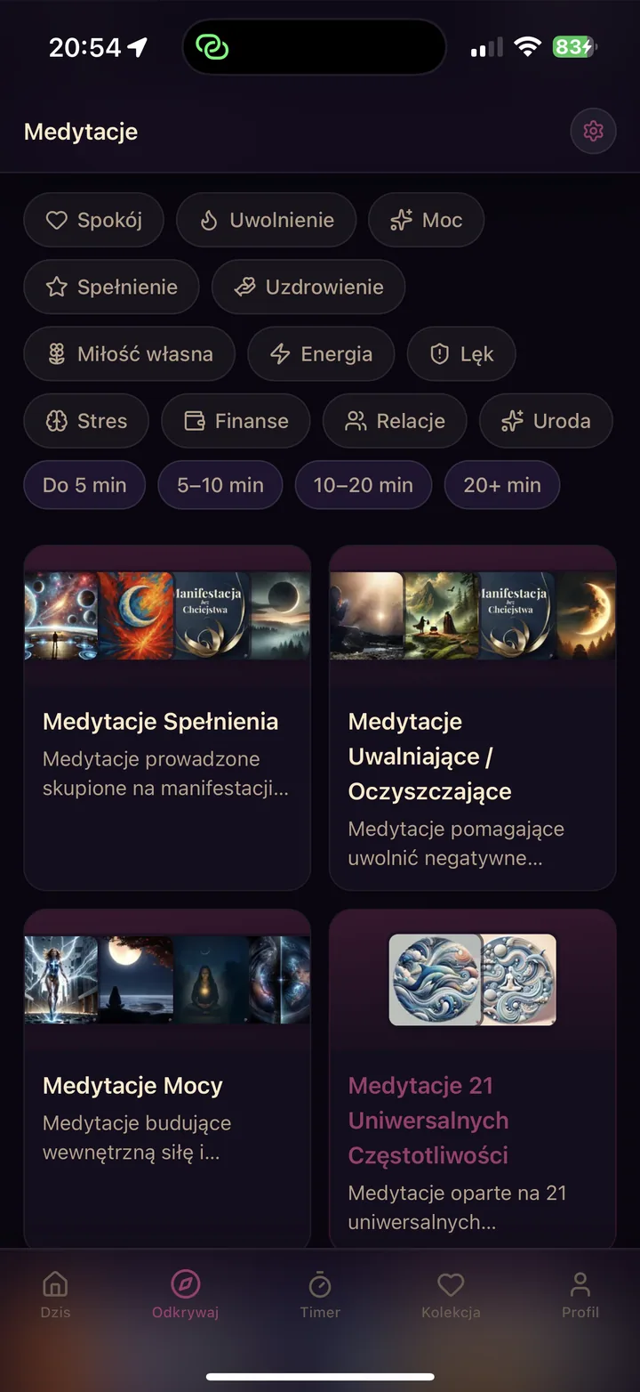 Odkrywaj — biblioteka medytacji