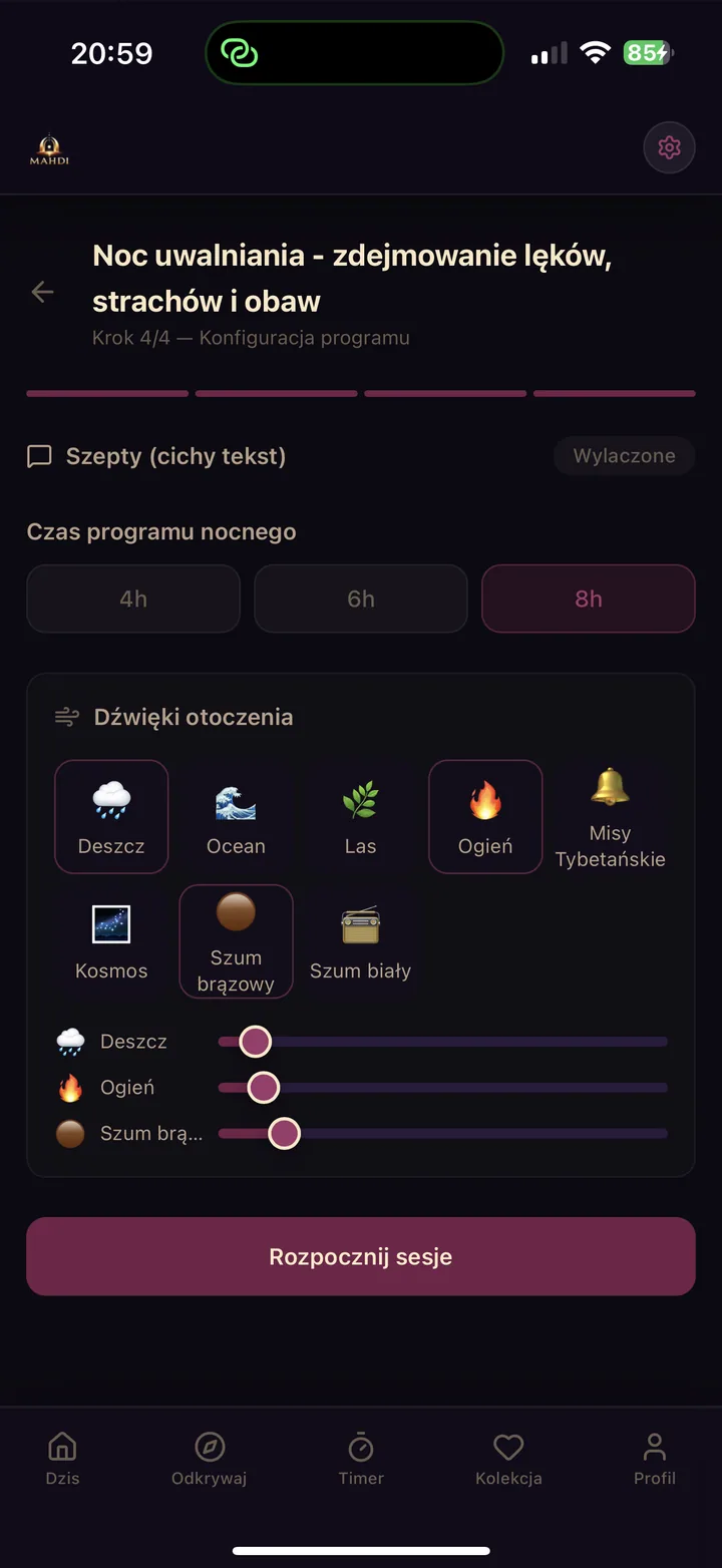 Pejzaż dźwiękowy nocny
